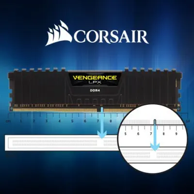 Corsair Vengeance LPX CMK16GX4M2Z4000C18 16GB (2x8GB) DDR4 4000Mhz C18 Gaming Ram (Bellek)