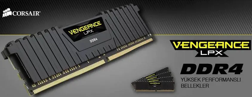 Corsair Vengeance LPX CMK16GX4M2Z4000C18 16GB (2x8GB) DDR4 4000Mhz C18 Gaming Ram (Bellek)