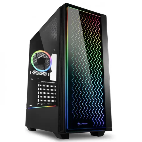 Sharkoon RGB-LIT-200 ATX Mid-Tower Gaming Kasa