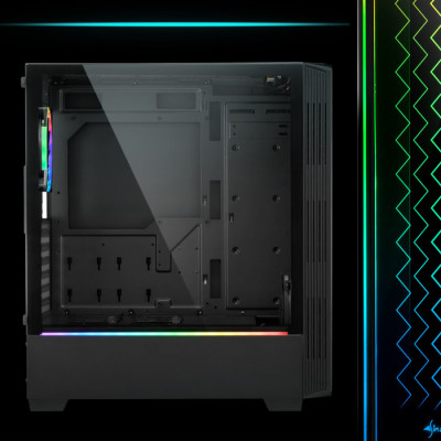 Sharkoon RGB-LIT-200 ATX Mid-Tower Gaming Kasa