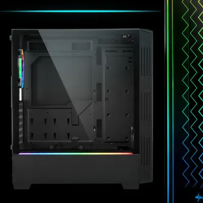 Sharkoon RGB-LIT-200 ATX Mid-Tower Gaming Kasa