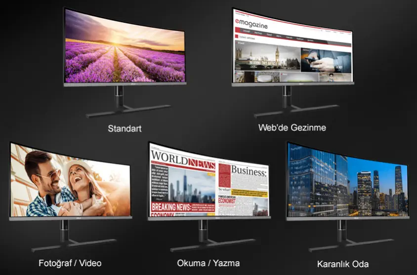 Asus ProArt PA34VC 34 inç UWQHD Curved Monitör