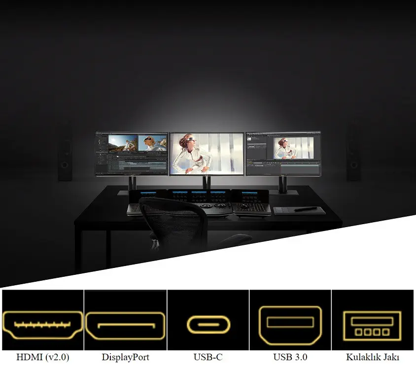 ASUS ProArt PA329C 32” 5ms 60Hz Flicker-Free 4K UHD IPS Monitör