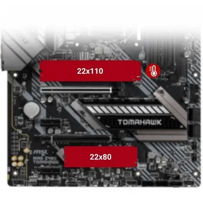MSI MAG Z490 TOMAHAWK Intel Z490 Soket 1200 DDR4 4800(OC)MHz ATX Gaming (Oyuncu) Anakart