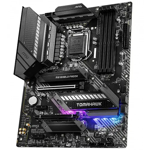 MSI MAG Z490 TOMAHAWK Intel Z490 Soket 1200 DDR4 4800(OC)MHz ATX Gaming (Oyuncu) Anakart