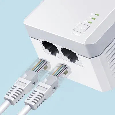 Tp-Link TL-PA4020PKIT AV600 2 Port 2`li Powerline Adaptör