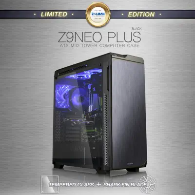 Zalman Z9 Neo Plus Black ATX Mid-Tower Gaming Kasa