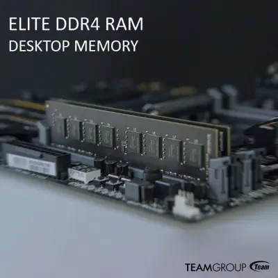 Team Elite 16GB (1x16GB) DDR4 3200MHz CL22 Siyah Ram