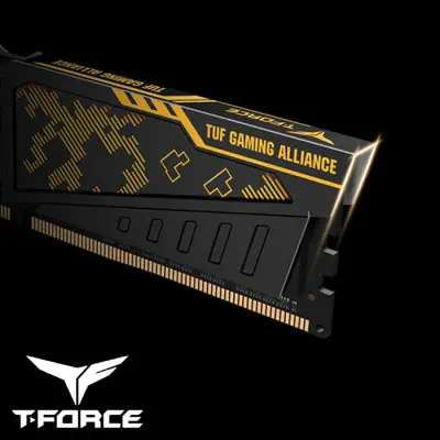 Team T-Force TLTYD432G3200HC16FDC01 Vulcan TUF Gaming Alliance 32GB CL16-20 Gaming Ram