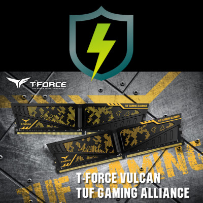 Team T-Force TLTYD432G3200HC16FDC01 Vulcan TUF Gaming Alliance 32GB CL16-20 Gaming Ram