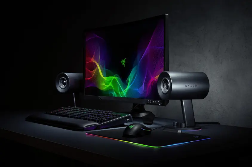 Razer Nommo Chroma RZ05-02460100-R3G1 Masaüstü Siyah Gaming Hoparlör