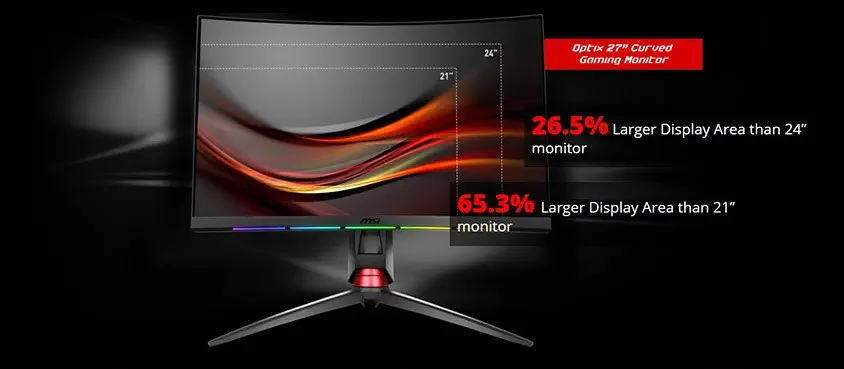 MSI Optix MPG27CQ2 27” 1ms 144Hz FreeSync Anti-Flicker WQHD Gaming (Oyuncu) Monitör