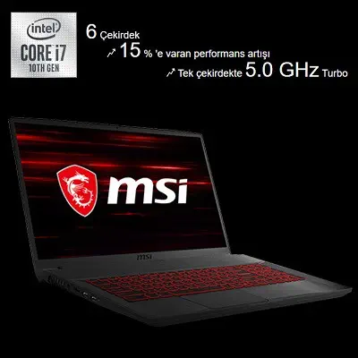 MSI GF75 Thin 10SCXR-077XTR 17.3″  Full HD Gaming Notebook