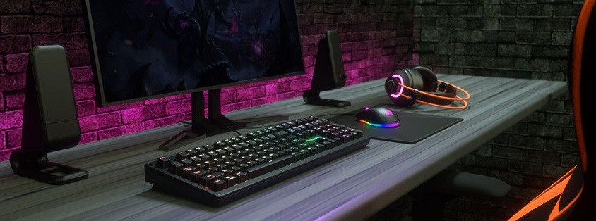 Cougar PURI RGB CGR-WM1SB-PURGB Q İngilizce Kablolu Mekanik Gaming (Oyuncu) Klavye