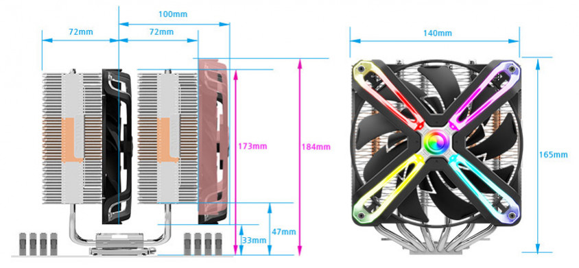 Zalman CNPS20X 140mm Intel Amd CPU Soğutucu