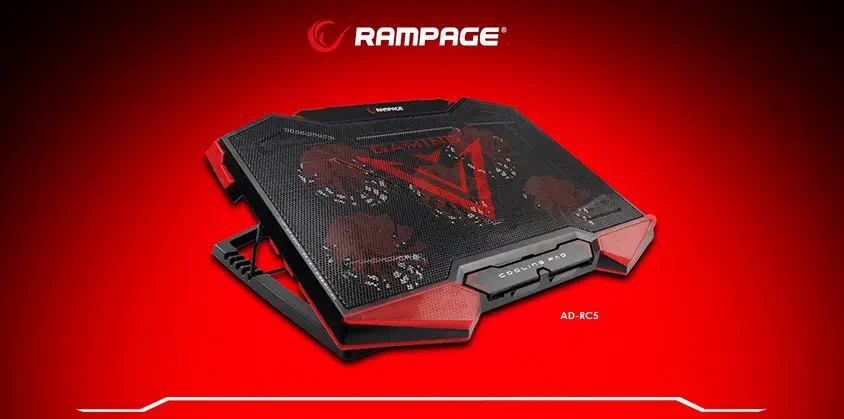 Rampage AD-RC5 5 Fanlı USB 2.0 15-17″ Notebook Soğutucu