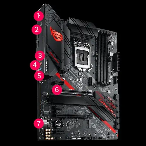 Asus ROG STRIX B460-H GAMING Intel B460 Soket 1200 DDR4 2933MHz ATX Gaming (Oyuncu) Anakart