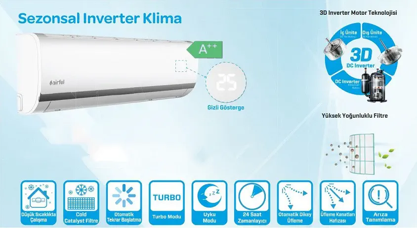 Airfel LTXN50U 18.000 Btu  Inverter Klima