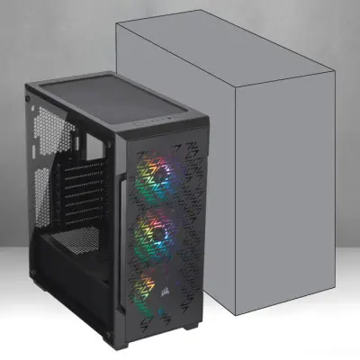 Corsair iCUE 220T RGB Airflow CC-9011173-WW ATX Mid-Tower Gaming Kasa