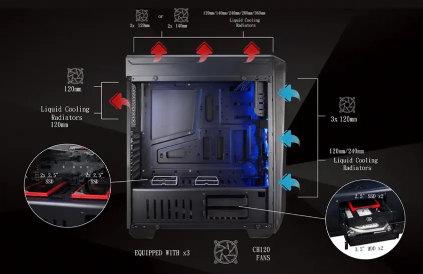 Xigmatek EN42739 Mystic 9 ATX Mid-Tower Gaming Kasa