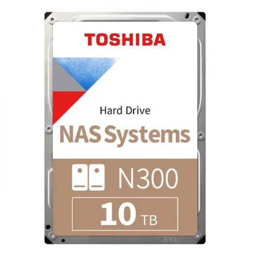 Toshiba N300 HDWG11AUZSVA 10TB 7200Rpm 256MB 7/24 NAS Harddisk