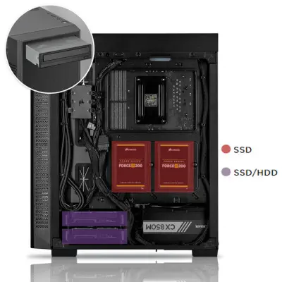 Corsair 110R CC-9011183-WW ATX Mid-Tower Gaming Kasa