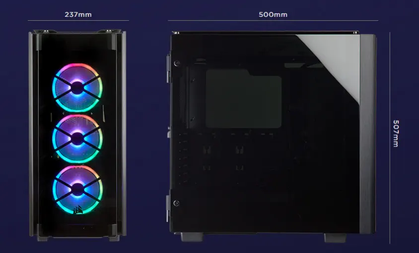 Corsair Obsidian 500D RGB SE Premium CC-9011139-WW ATX Mid-Tower Gaming Kasa