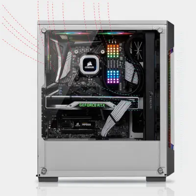 Corsair iCUE 220T RGB Airflow CC-9011174-WW ATX Mid-Tower Gaming Kasa