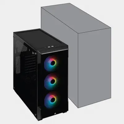 Corsair iCUE 220T RGB CC-9011190-WW ATX Mid-Tower Gaming Kasa