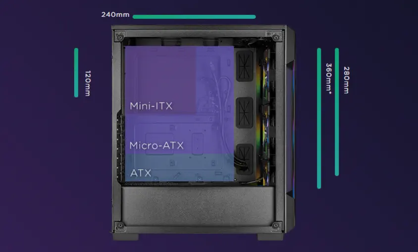 Corsair iCUE 220T RGB CC-9011190-WW ATX Mid-Tower Gaming Kasa