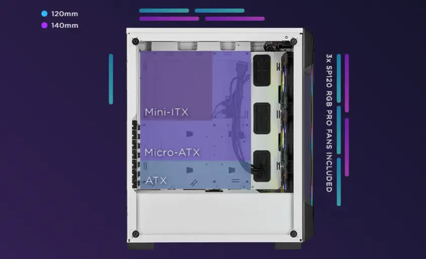 Corsair iCUE 220T RGB CC-9011191-WW ATX Mid-Tower Gaming Kasa