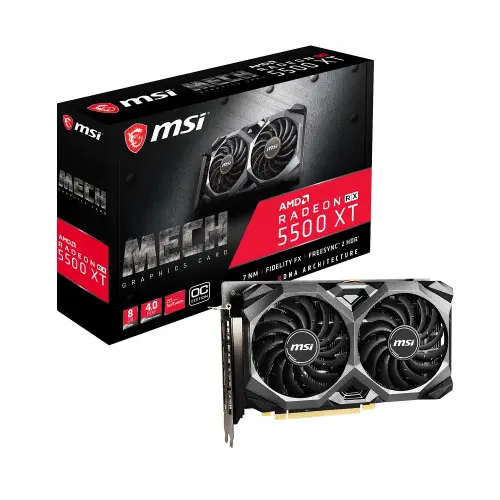 MSI Radeon RX 5500 XT MECH 8G OC  Gaming Ekran Kartı