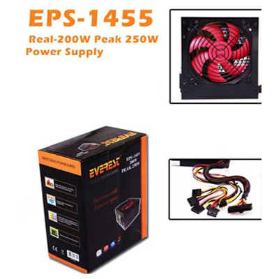 Everest EPS-1455 PEAK-250W 120mm 250W Power Supply