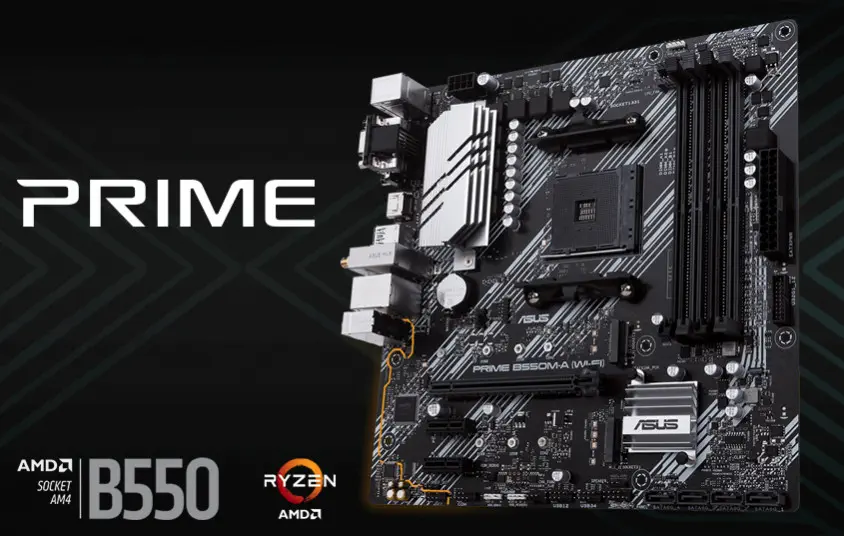 Asus Prime B550M-A (WI-FI) mATX Gaming Anakart