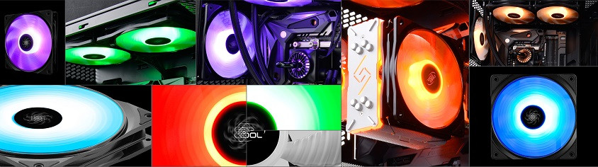 DEEPCOOL RF120 RGB LED 120mm Kasa Fanı