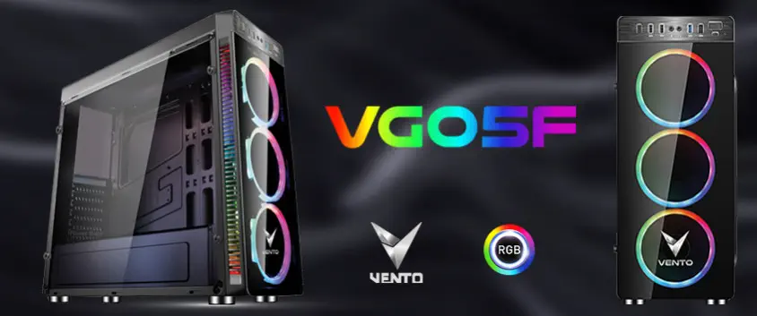Vento VG05F+ 500W ATX Mid-Tower Gaming Kasa