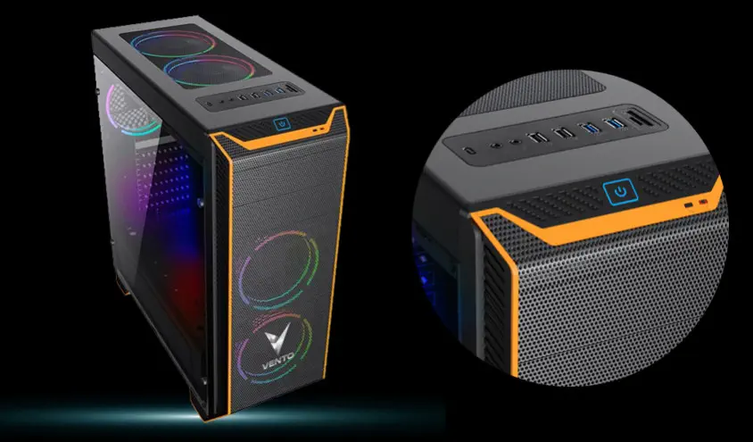 Vento VG06F+ 700W ATX Mid-Tower Gaming Kasa