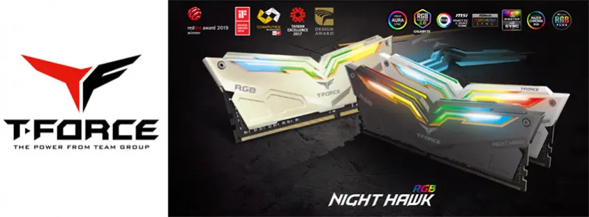 Team T-Force Night Hawk RGB 16GB DDR4 4000MHz Beyaz Gaming Ram