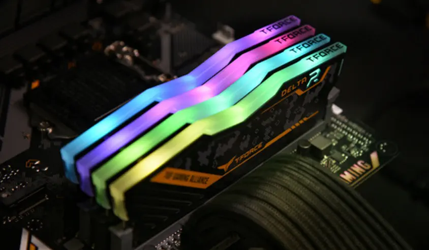 Team T-Force Delta TUF Gaming Alliance RGB 32GB (2x16GB) DDR4 3200MHz Gaming Ram