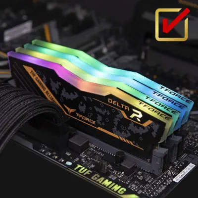 Team T-Force Delta TUF Gaming Alliance RGB 32GB (2x16GB) DDR4 3200MHz Gaming Ram