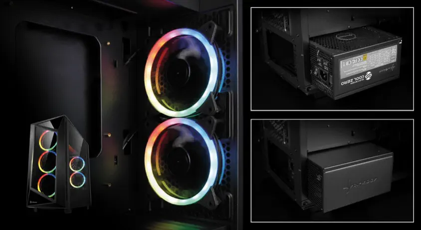 Sharkoon REV200 RGB ATX Mid-Tower Gaming Kasa