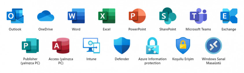 Microsoft Office 365 İş Ekstra KLQ-00487 / KLQ-00437 Türkçe Kutulu Ofis Yazılımı
