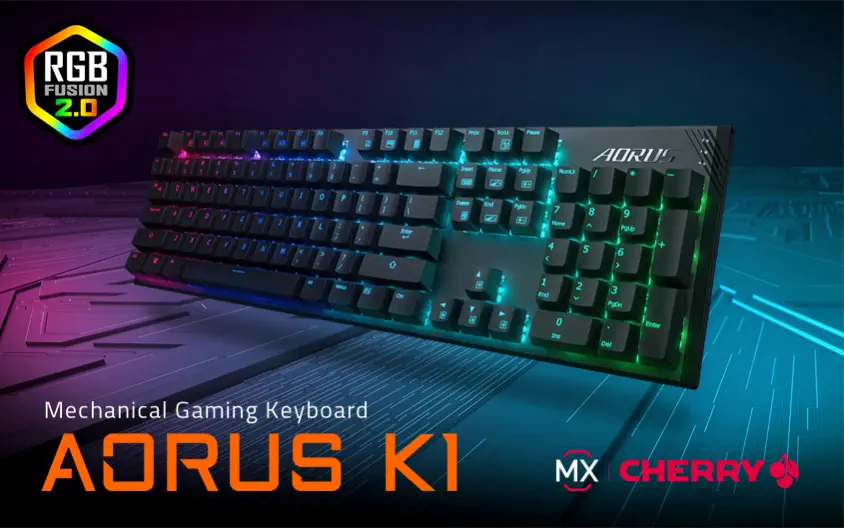 Gigabyte Aorus K1 Cherry MX Red Switch Mekanik Gaming Klavye