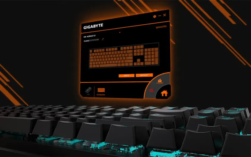 Gigabyte Aorus K1 Cherry MX Red Switch Mekanik Gaming Klavye