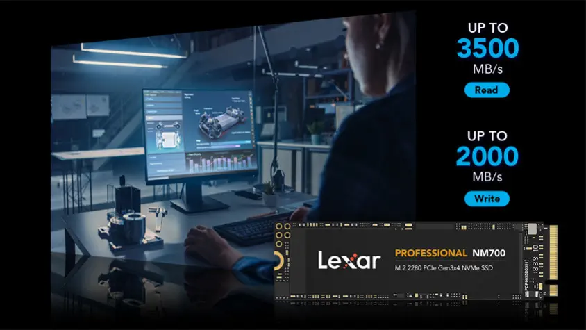 Lexar Professional NM700 LNM700-1TRB 1TB NVMe PCIe M.2 SSD Disk