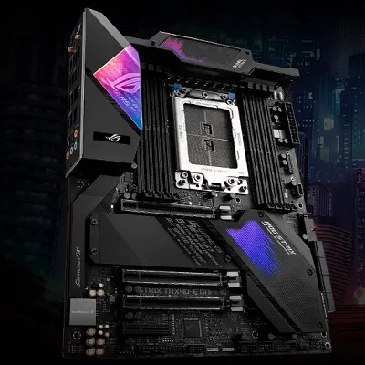 Asus ROG STRIX TRX40-XE GAMING AMD TRX40 Soket sTRX4 DDR4 4666(O.C)Mhz ATX Gaming (Oyuncu) Anakart
