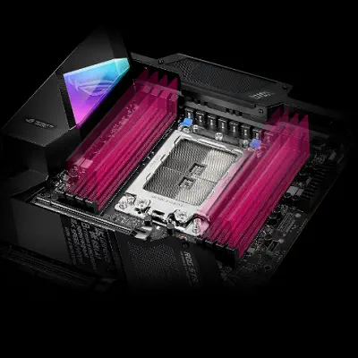 Asus ROG STRIX TRX40-XE GAMING AMD TRX40 Soket sTRX4 DDR4 4666(O.C)Mhz ATX Gaming (Oyuncu) Anakart