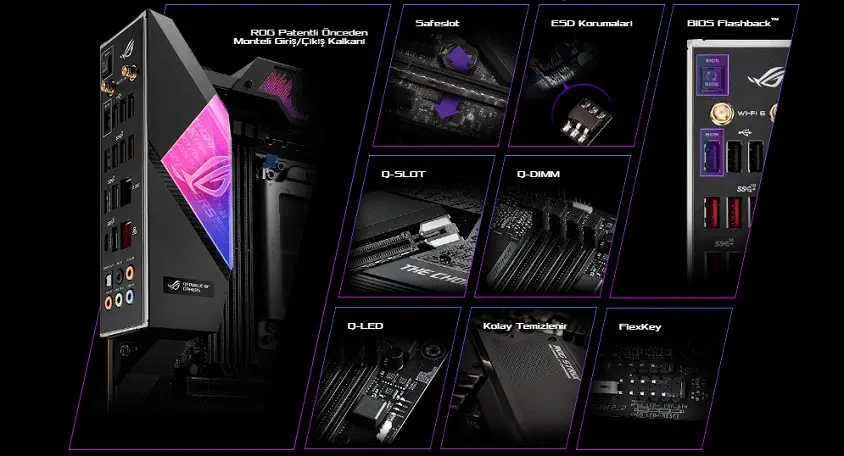 Asus ROG STRIX TRX40-XE GAMING AMD TRX40 Soket sTRX4 DDR4 4666(O.C)Mhz ATX Gaming (Oyuncu) Anakart 