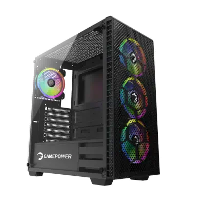 GamePower Horizon Gaming MESH Panel 750W 80+ Bronze Dahili PSU 4*120mm RGB Fan RGB Kontrolcü ve Uzaktan Kumanda