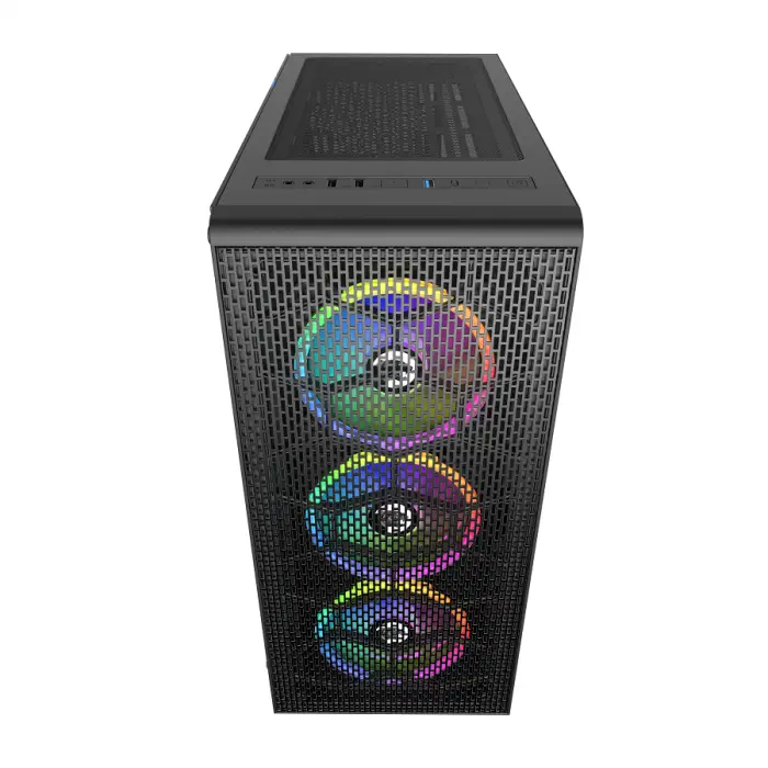 GamePower Horizon Gaming MESH Panel 500W 80+ Bronze Dahili PSU 4*120mm RGB Fan RGB Kontrolcü ve Uzaktan Kumanda
